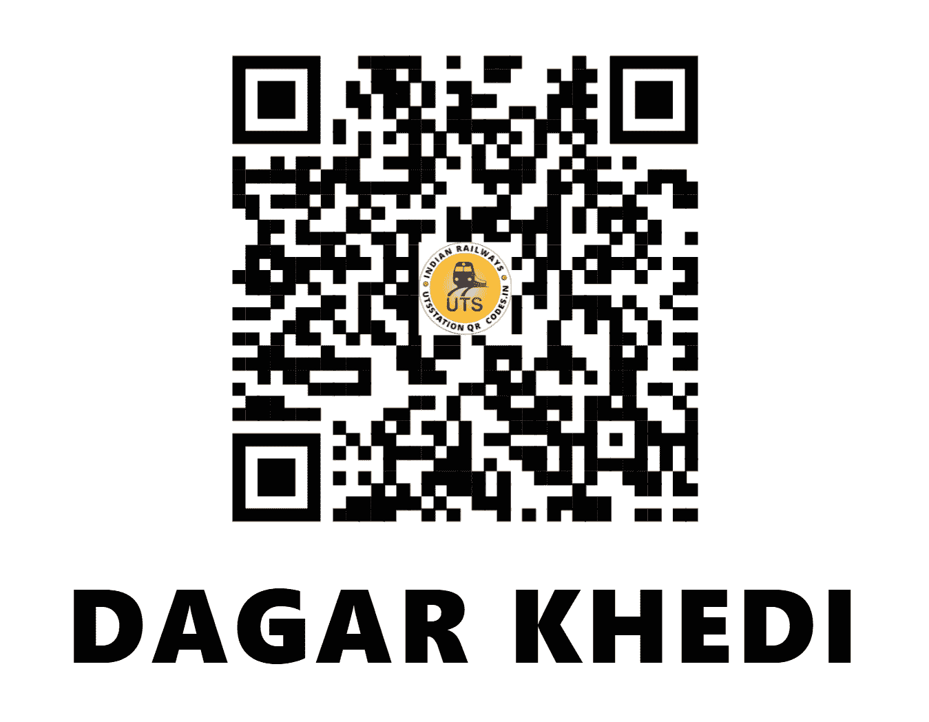 UTS QR Code for DAGAR KHEDI - DRHI - WC (MADHYA PRADESH)